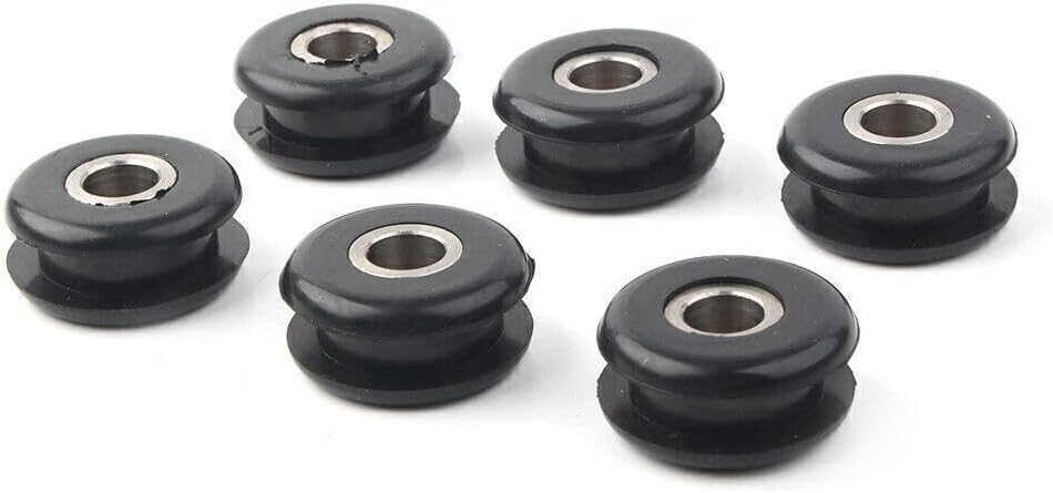 ya 4 8.10 6pcs Gas Fuel Tank Mounts For Harley Softail FXWG Gas Tank Mount Rubber Grommet