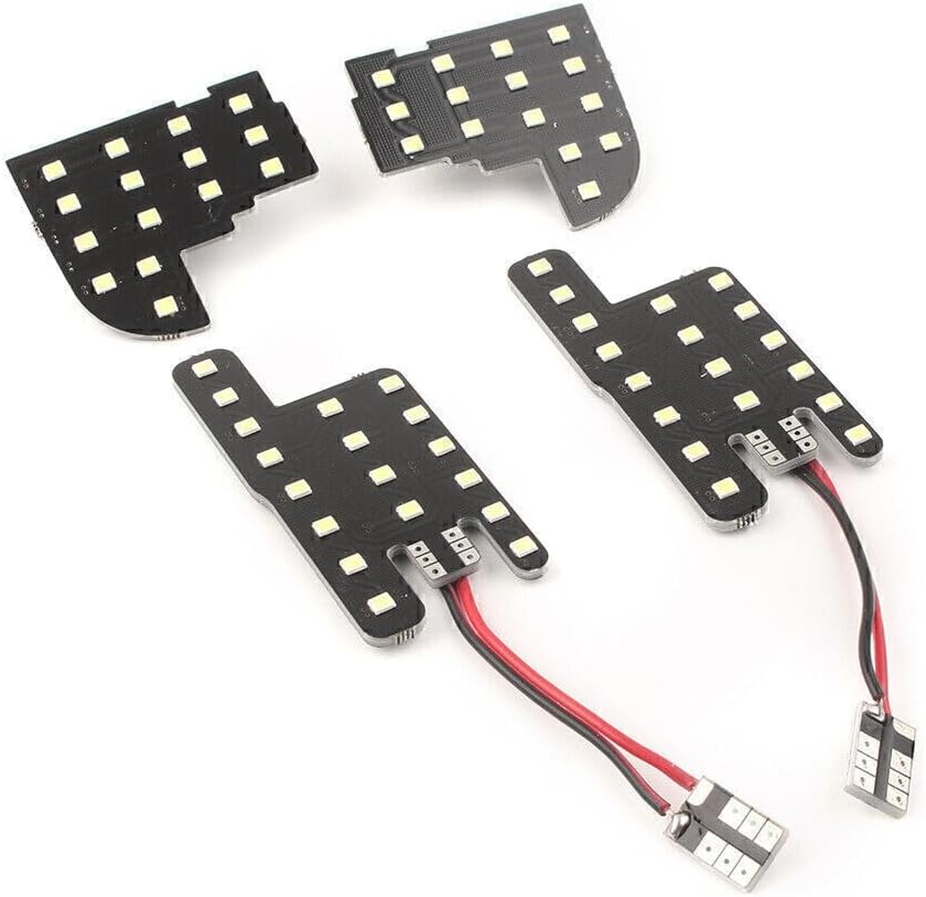 ya 13 9.15 baidi 4 Piece White Car Interior Dome Map Reading Light Kit Fits 2013-2019 for Ho