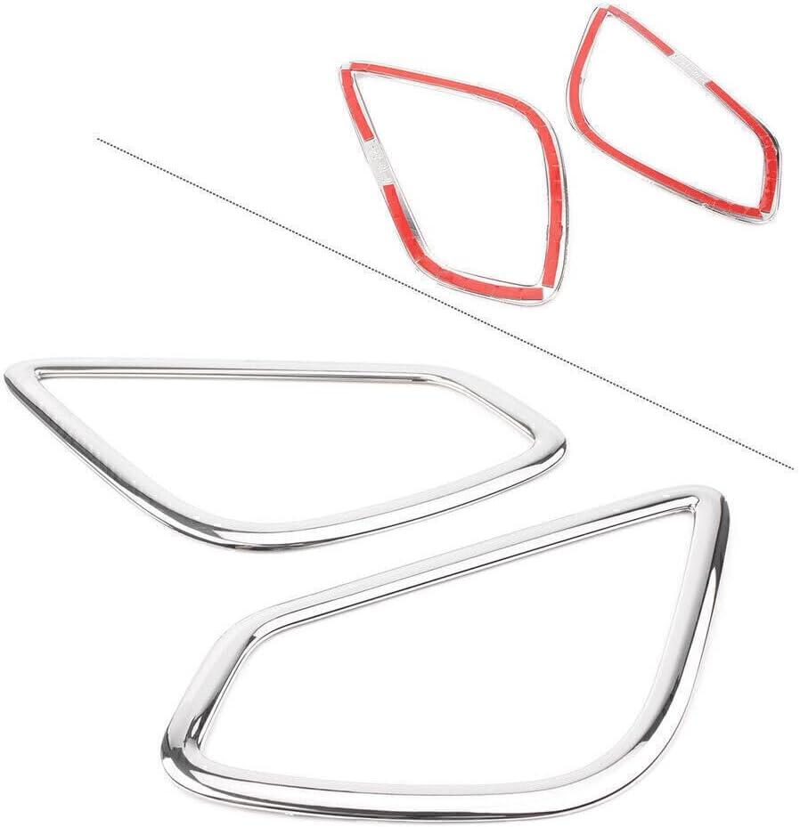 ya 4 8.14 Fit for Mitsubishi Eclipse Cross 2018 Plastic Pair Rear Fog Light Lamp Cover Trim