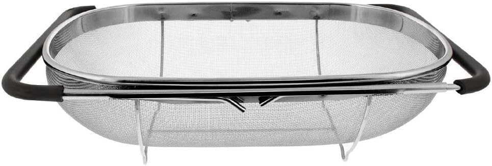ya 14 9.20 baidi Over the Sink Colander Strainer Basket Stainless Steel, For Kitchen Sink-1
