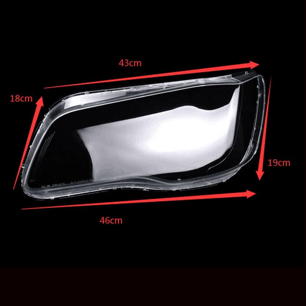 ya 7 8.24 baidi For 2011-14 for Chrysler 300 Left&Right Front Headlight Lamp Lens Cover Replacement