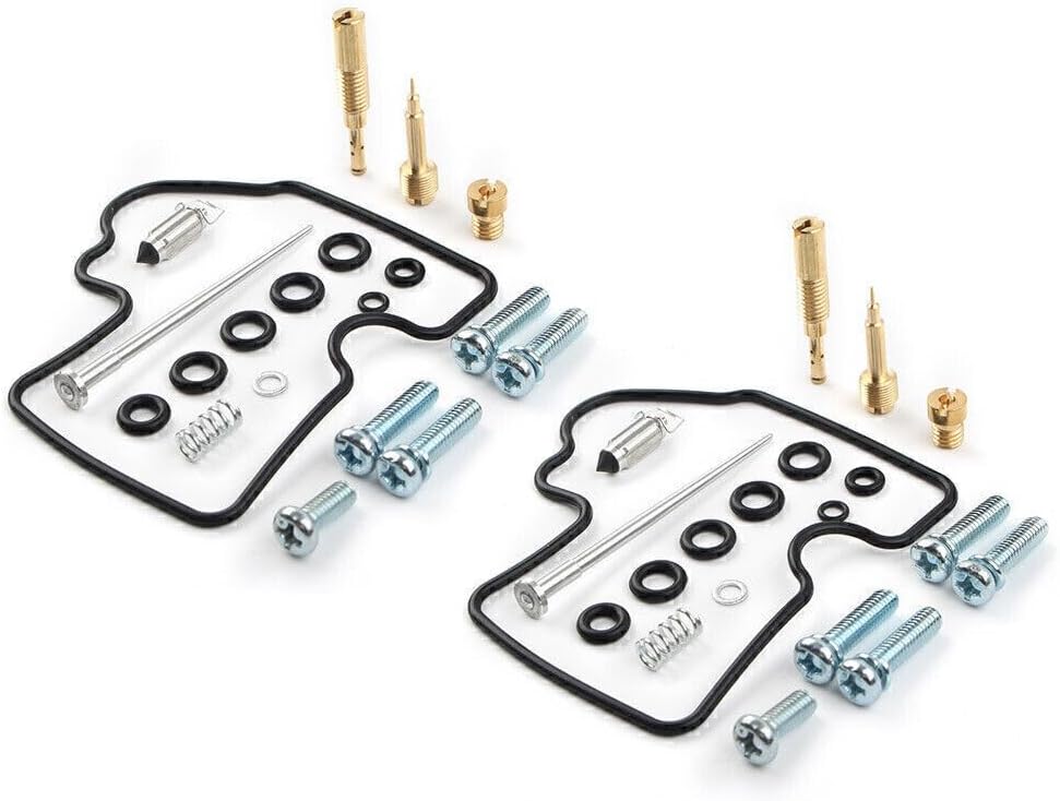 ya 13 9.15 baidi 2 Sets Carburetor Carb Repair Kit Carb Kit for Kawasaki KFX700 V-Force 2004-2009