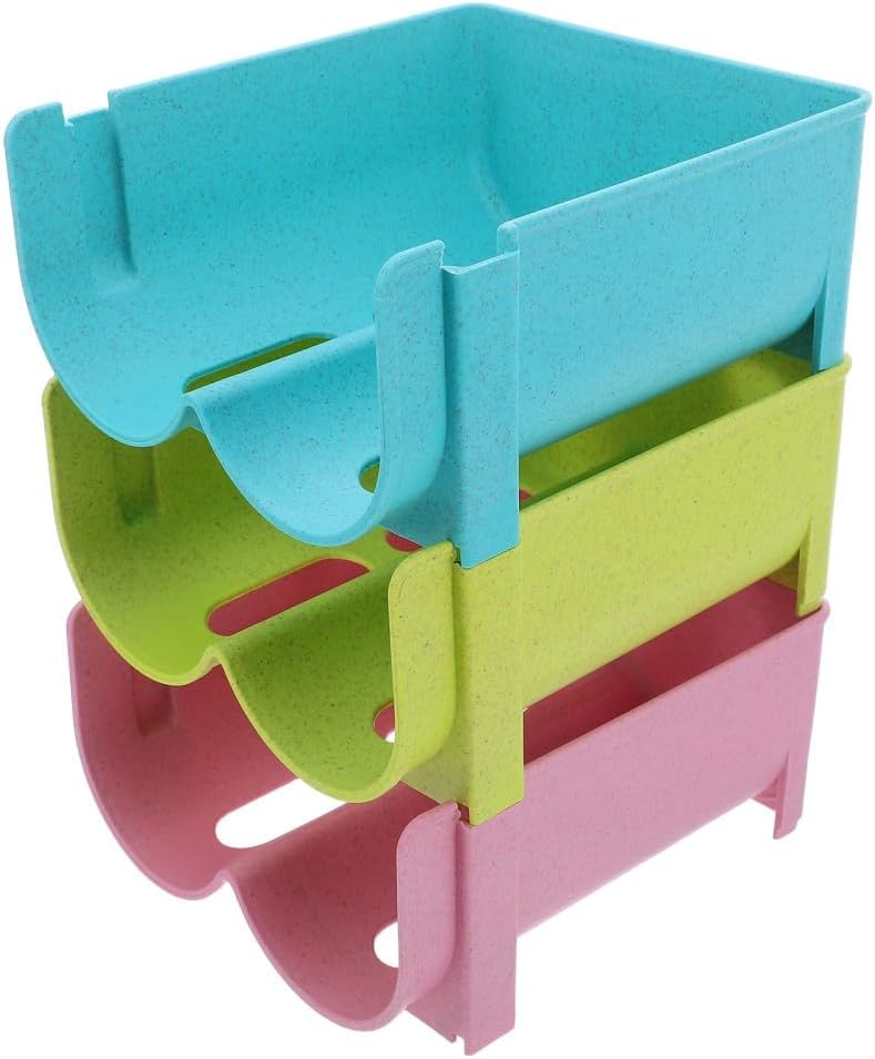 ya 26 10.21 baidi 3 Pcs Bevera Stora Box Bottle Holder for Refrigerator Frid Bins
