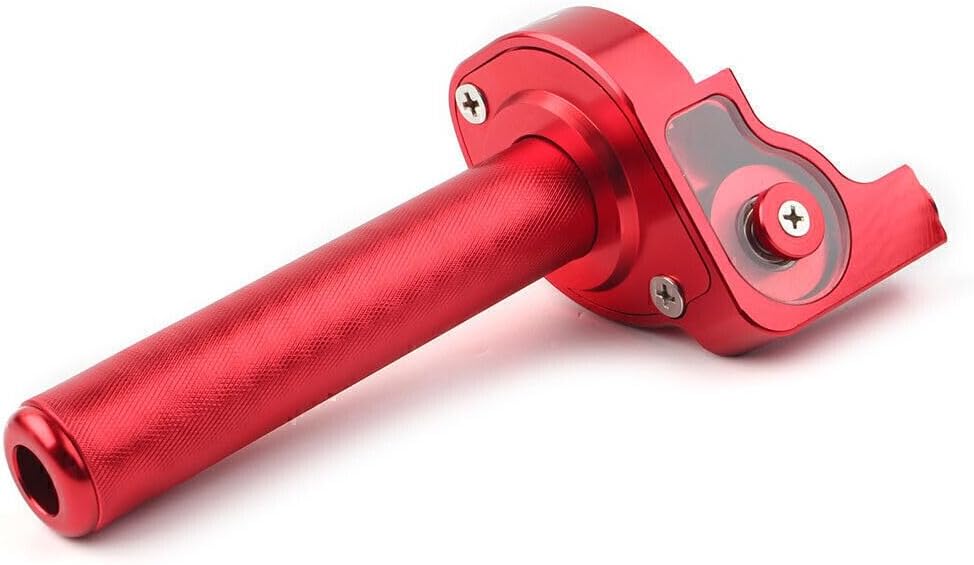 ya 6 8.24 baidi 7/8'' CNC Motorcycle Handlebar Hand Grip Twist Throttle Accelerator Red