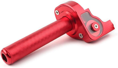 ya 6 8.24 baidi 7/8'' CNC Motorcycle Handlebar Hand Grip Twist Throttle Accelerator Red