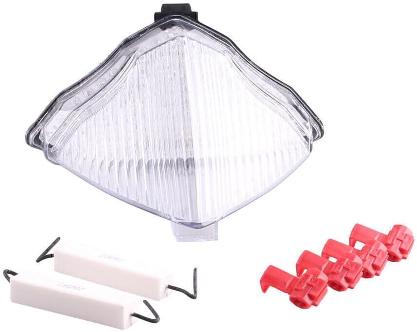 ya 10 9.16 zhengce LED Tail Lamp Rear Taillight Running Light Clear Lens Fit for Yamaha R1 200