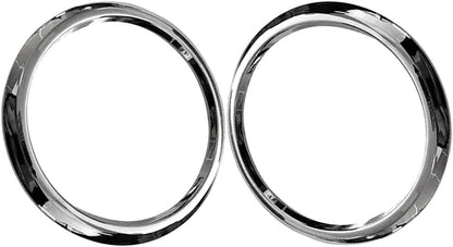 ya 9 10.24 2Pcs Front Fog Light Lamp Ring Chrome Frame 670065940 Fit For 2018-2020 for Levante