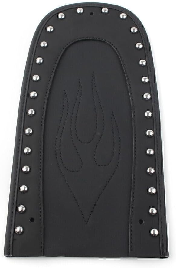 ya 4 8.10 Leather Flame for SEAT Rear mudguardBib for Harley Street Glide FLHX 2006-2019 Black