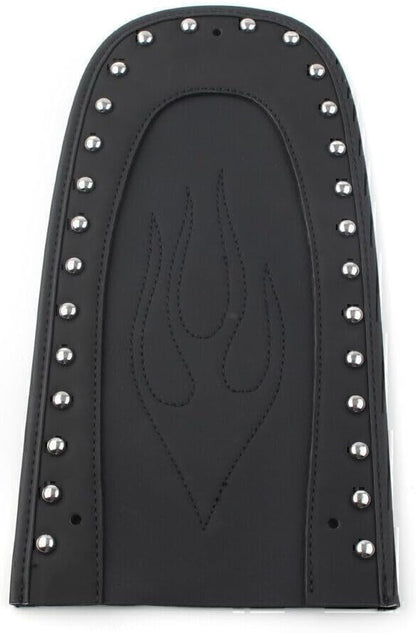 ya 4 8.10 Leather Flame for SEAT Rear mudguardBib for Harley Street Glide FLHX 2006-2019 Black