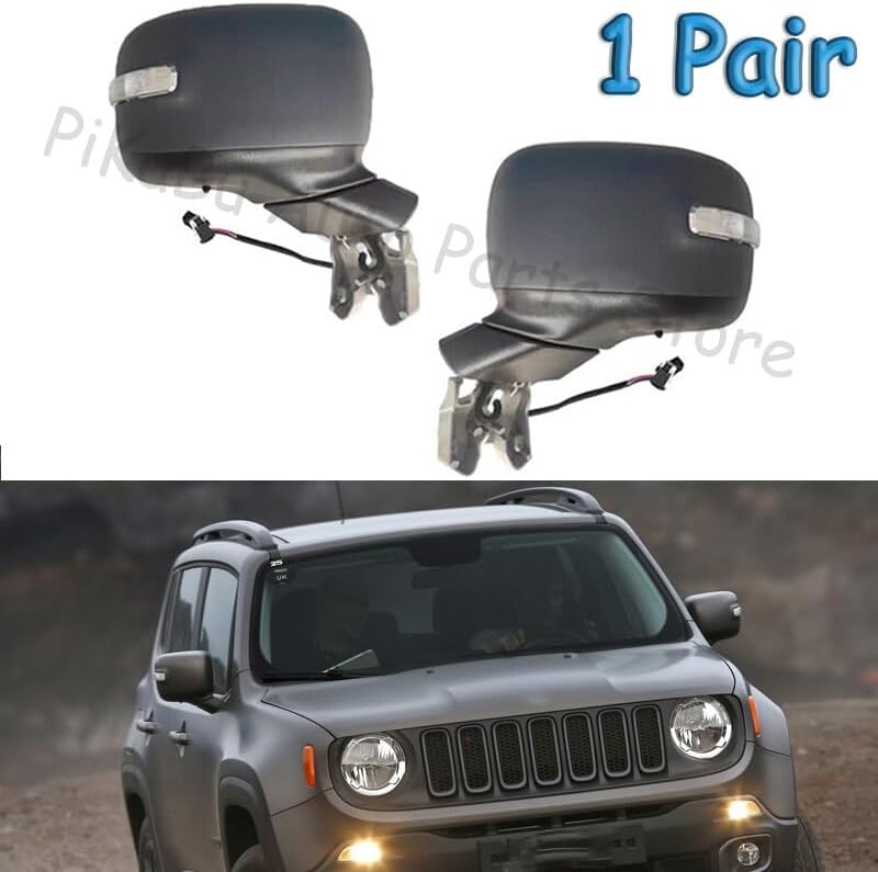 ya 11 9.14 baidi1Pair for Jeep Renegade 2015 2016 2017 2018 Power Mirror No Heated Signal Light