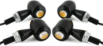 ya 11 9.14 zhengce 4x for Miniblinker LED Microblinker Blinker Motorrad vorn hinten Schwarz Un