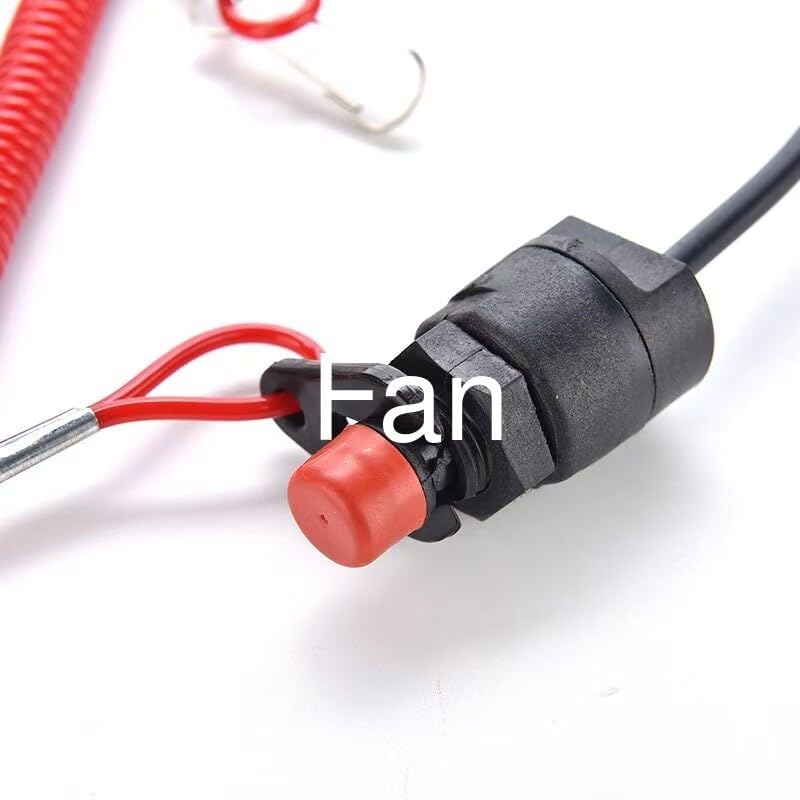 ya 2 8.15 Boat Motor Stop Kill Switch & Safety Tether Lanyard Cord for Yamaha Outboard -f