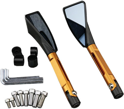 ya 2 8.15 Universal Side Rearview Rear View Mirror for Ducati for BMW Aprilia Gold