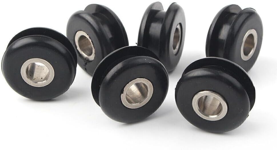 ya 4 8.10 6pcs Gas Fuel Tank Mounts For Harley Softail FXWG Gas Tank Mount Rubber Grommet