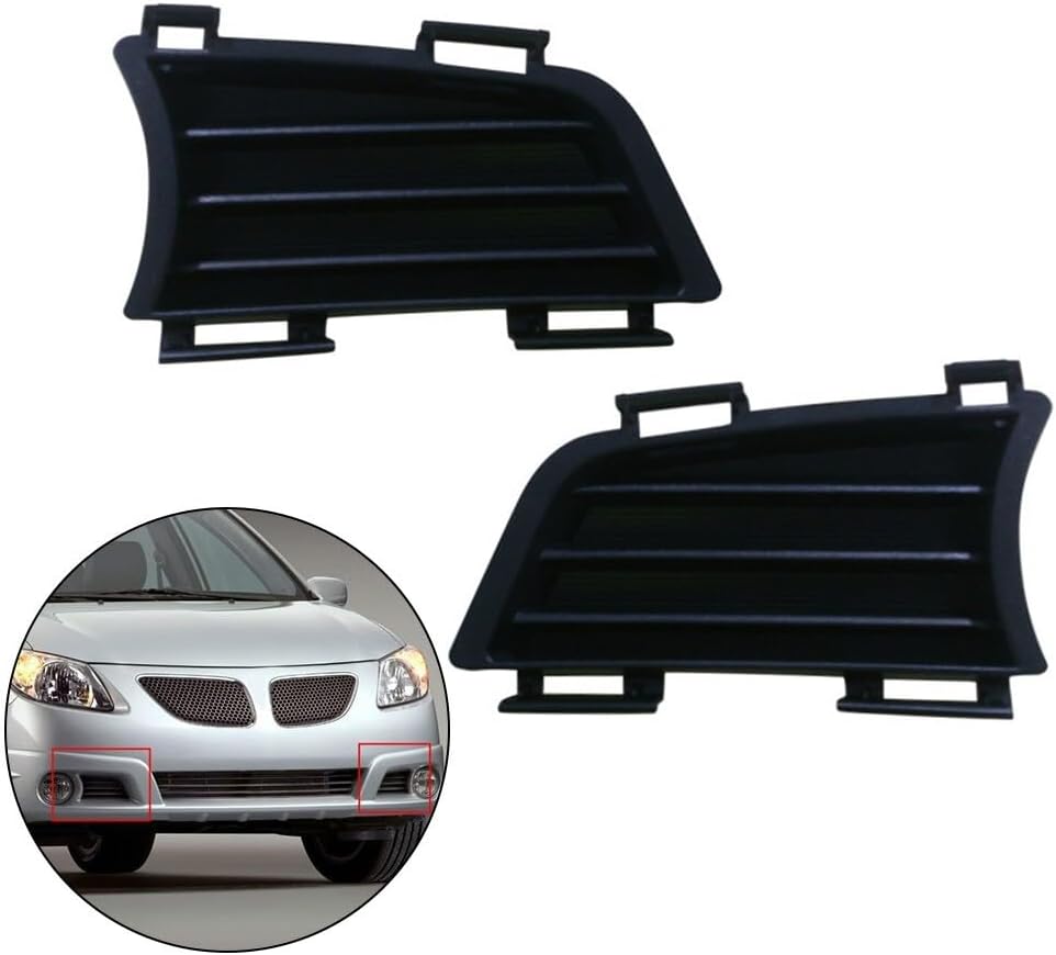 ya 13 9.15 baidi Pair For for Pontiac Vibe 2005-2008,Front Bumper Fog Light Cover Left & Right Useful
