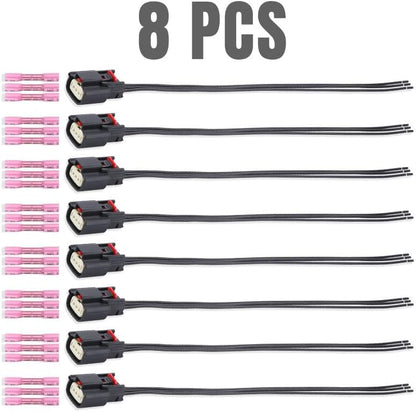 ya 9 10.24 8pcs Ignition Coil Connector Plug for Ford 2013-19 V6 V8 Flex F150 9U2Z14S411EA