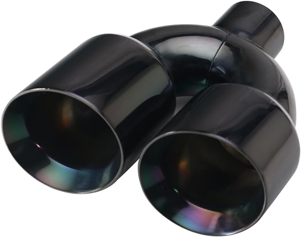 ya 6 8.14 Dual 4.0 Quad Style Gloss Black Tips Fits for Dodge for Challenger 2008-2023
