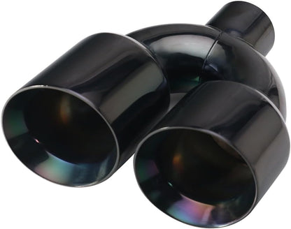 ya 14 9.20 zhengce Dual 4.0 Quad Style Gloss Black Tips Fits for Dodge for Challenger 2008-202-1