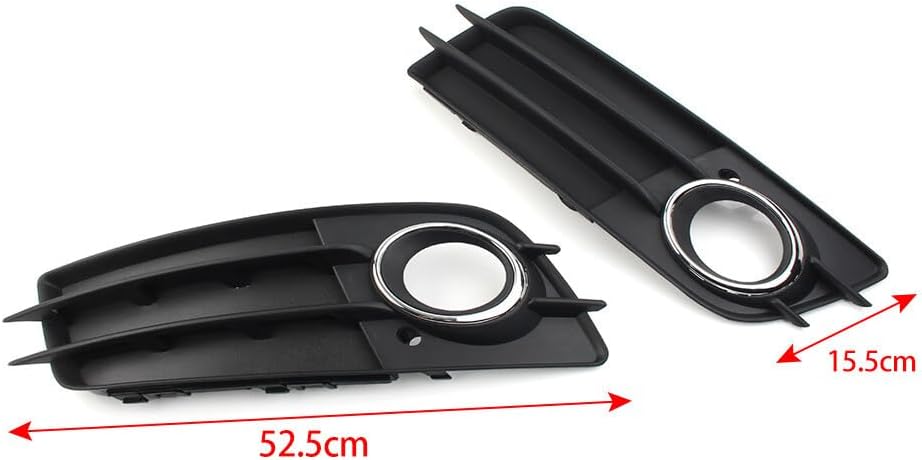 ya 10 9.16 zhengce for Audi A4 B8 S4 2008-2012 Front Bumper Fog Light Grille Cover With Chrome