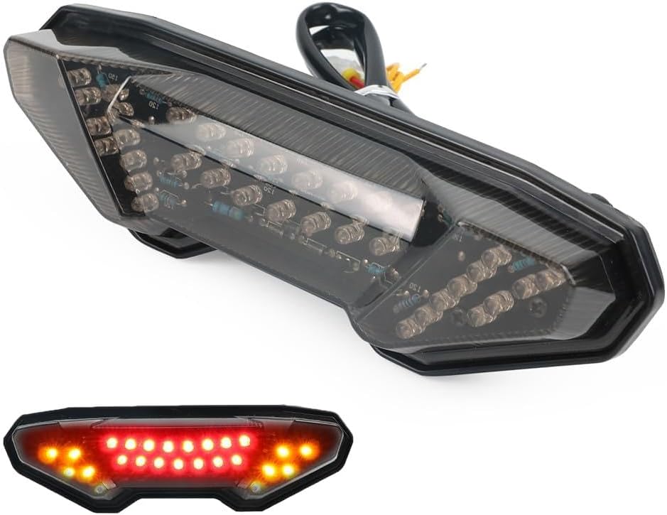 ya 4 8.24 baidi LED Tail Light Brake Lamp Turn Signal Flash Indicator for Yamaha FZ10 FZ09 FJ09