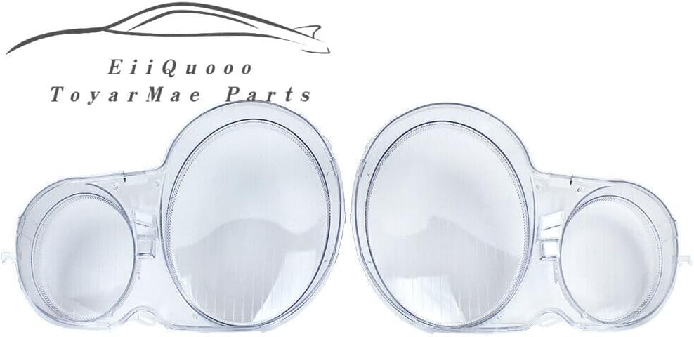 ya 7 8.24 baidi LH & RH Pair Headlight Lens Cover Fit for Mercedes-Benz E Class W210 1996-2002