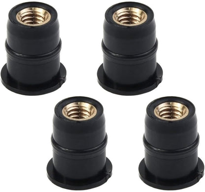ya 2 8.15 Windshield Nuts Motorcycle Nuts 4PCS 5mm Damper M5 Motorcycle Mounting