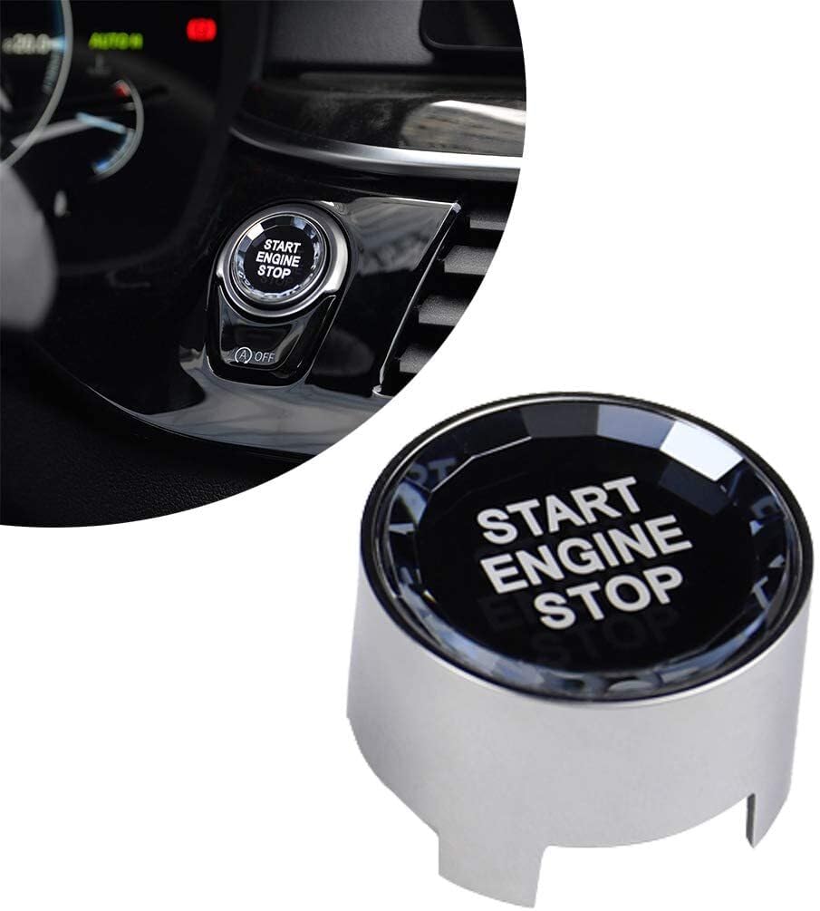 ya 8 8.24 baidi Silver Crystal Engine Start Stop Ignition Button Decor Cover for BMW X3 X4 X5 X6