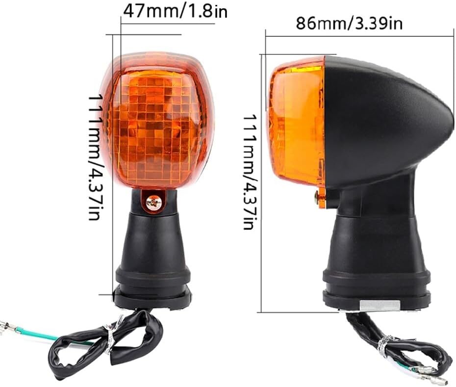 ya 11 9.14 zhengce Front Turn Signal Light Indicator for Kawasaki KLE400 KLE500 NINJA 250R 500