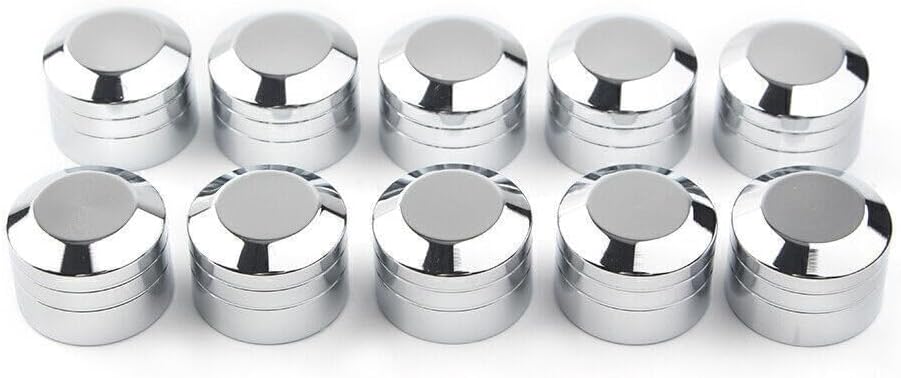ya 4 8.14 CNC Chrome Inner 9mm Schrauben Motor Bolt Topper Cap Cover Fit for Harley