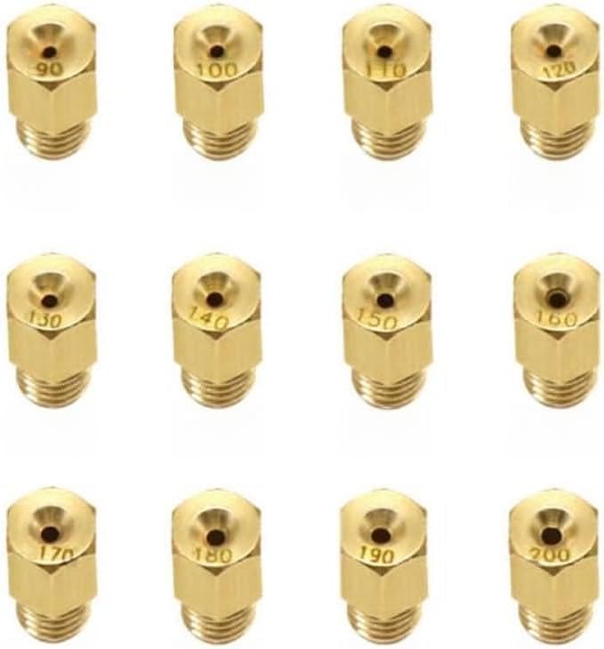 ya 2 8.15 12pcs/Set Carburetor Main Jet For Mikuni VM For TM Carb#90-#200 Jets Motorcycle