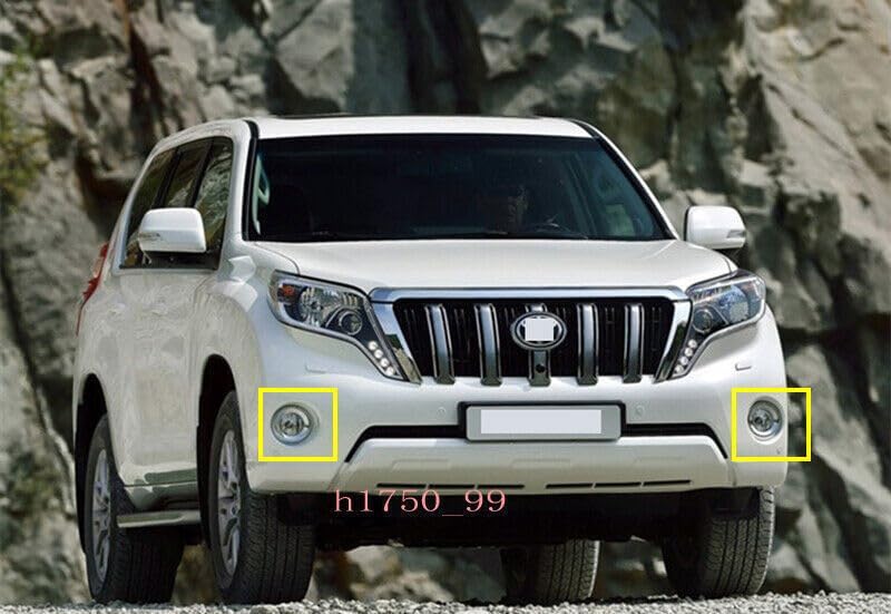 ya 4 8.14 Suitable for Toyota Prado LC150 FJ150 2010-2015 Car Front Bumper Fog Light Angel Eye Pair 