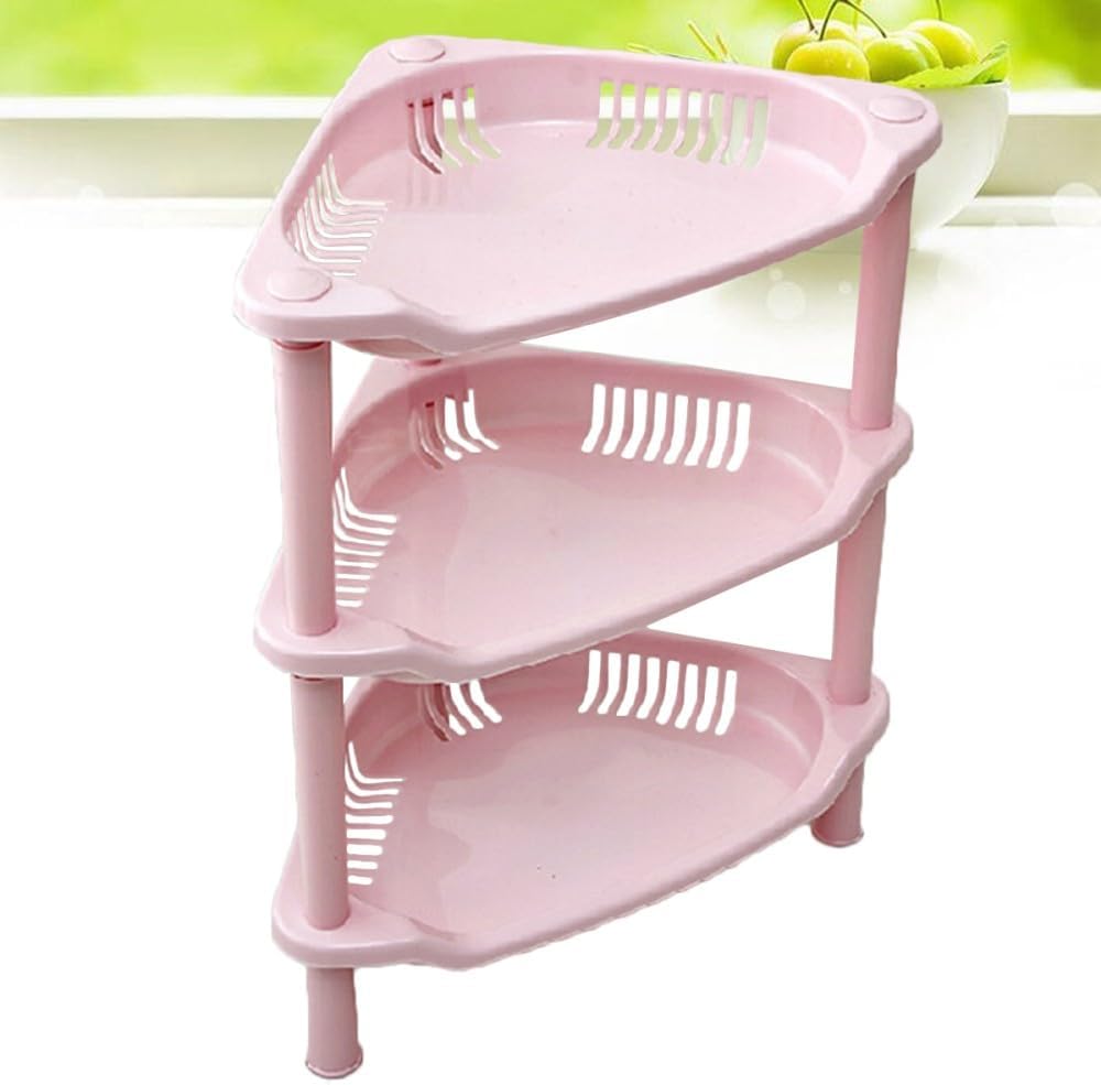 ya 26 10.21 baidi Plastic Shelf Bathroom Organizer Rack Household Kitchen Stora Kithcen-2