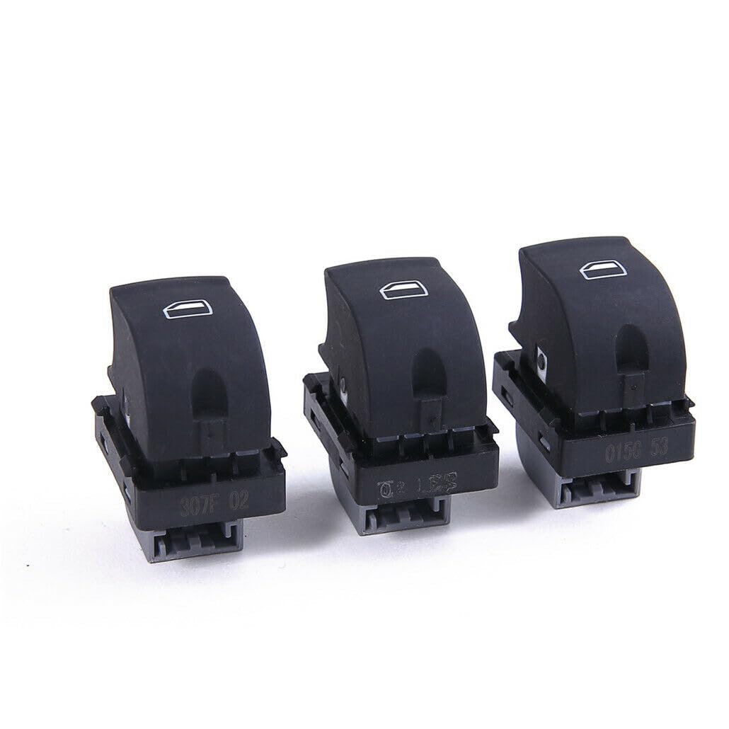 ya 4 8.8 3Pcs Passenger Side Single Window Switch for Audi A6 S6 C6 RS6 Allroad A3 Q7