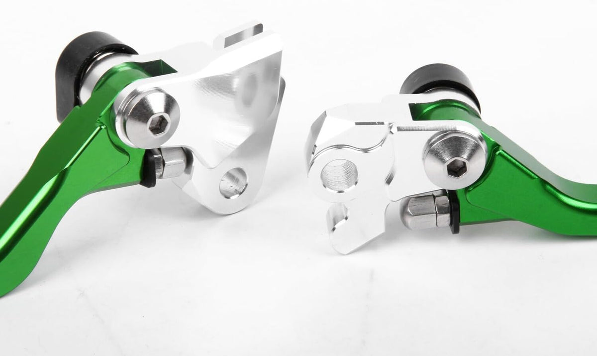 ya 11 9.14 baidifor Suzuki RMZ250 2005-2006 CNC Clutch Brake Levers Pivot Green US Pair