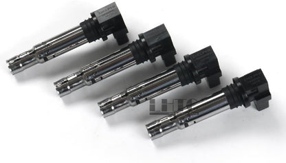 ya 9 10.24 4x Delphi Ignition Coils Spark Plug for VW for Audi for Skoda for SEAT 1.4TSI 1.6FSI