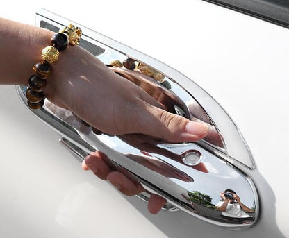 ya 5 8.10 Side Door Handle Bowl Cover Trim 8X Fit for Ford Explorer 20-2024 ABS Chrome