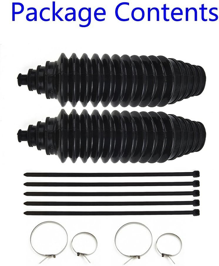 ya 4 8.10 Gaiter Pinion Boot +Clamps 23x6cm Rack Pinion Kit Accessories