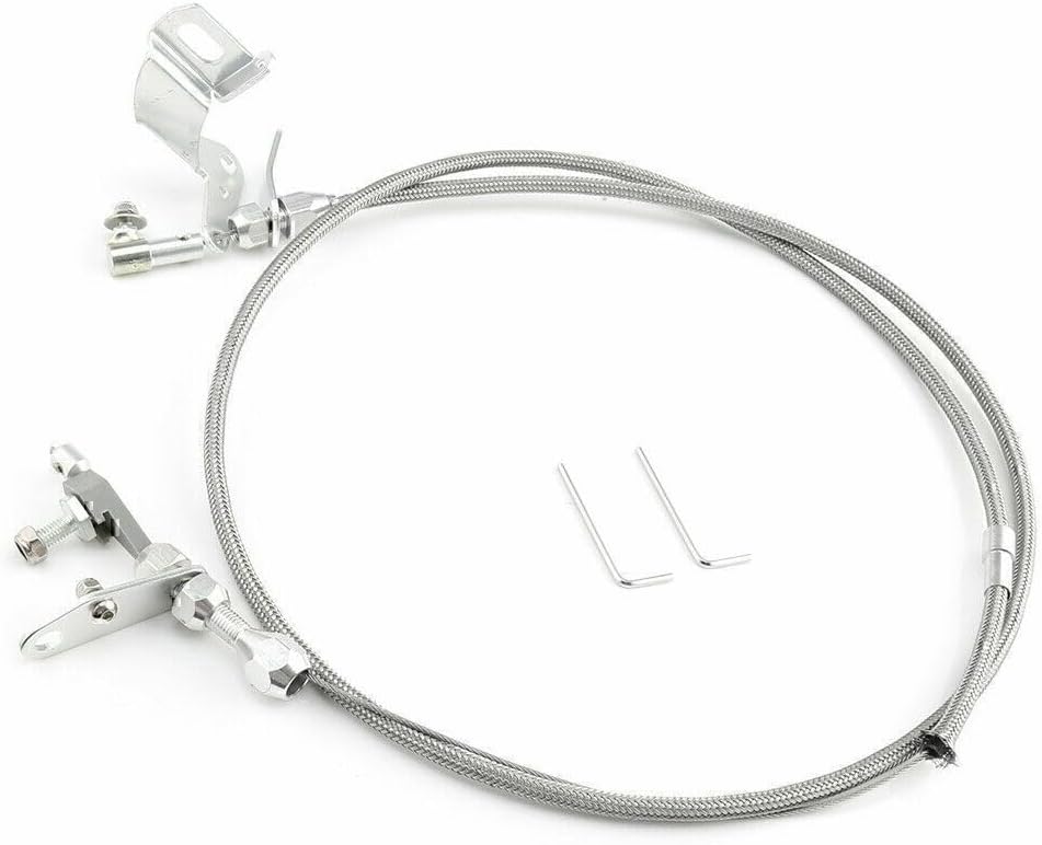 ya 10 9.16 baidi Stainless Braided Throttle Kickdown Cable Detent for Chrysler 727 for Dodge US