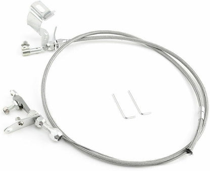 ya 10 9.16 baidi Stainless Braided Throttle Kickdown Cable Detent for Chrysler 727 for Dodge US