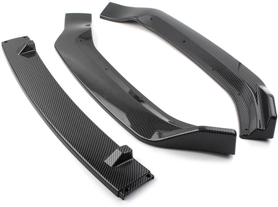 ya 2 8.15 Front Bumper Lips Spoiler Kit Carbon Fiber Fit for Audi A4 2017-2019 Car