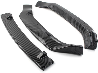 ya 2 8.15 Front Bumper Lips Spoiler Kit Carbon Fiber Fit for Audi A4 2017-2019 Car