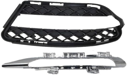 ya 4 8.10 2x LH Front Fog Driving Light Grille Trim Fit for Mercedes-Benz S W221 2010-2013