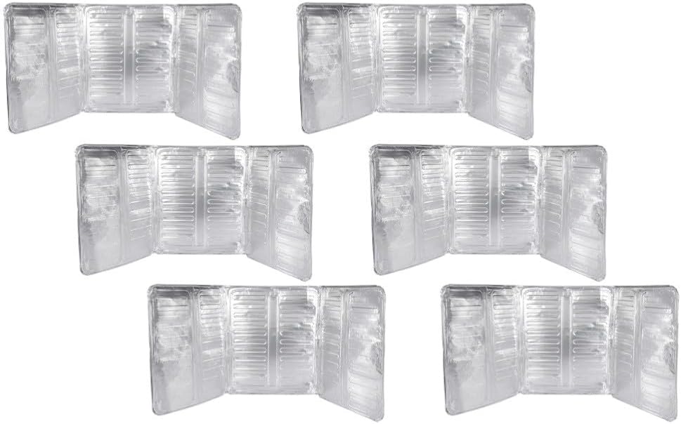 ya 4 8.10 6 Pcs Anti-Splash Oil Baffle Backsplash Protector Aluminum Guards