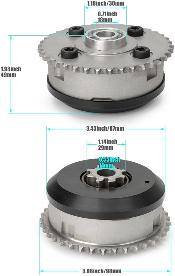 ya 9 10.24 Timing sprocket intake and camshaft for BMW N55 N52 N54 11367583208