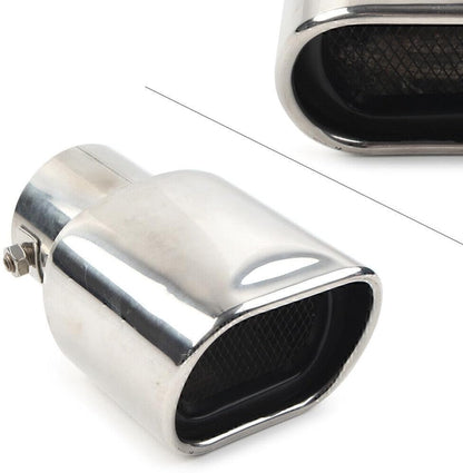 ya 6 8.14 Car Stainless Steel Rear Pipe Tail Muffler Tip Square Shape Accessories