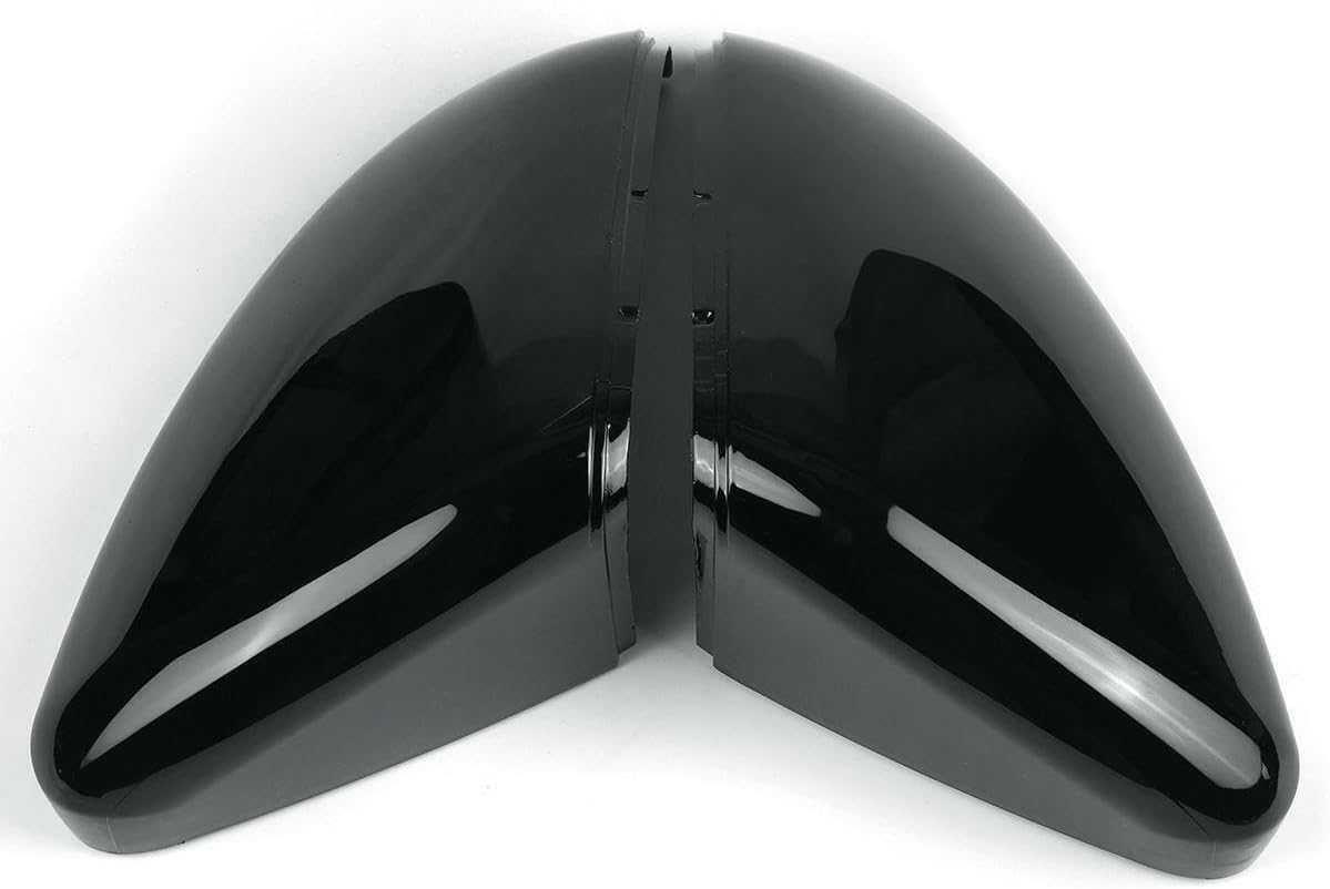 ya 11 9.14 baidi2PCS Gloss Black Side Rear view Mirror Covers Caps Fit for VW for Golf GTI MK7 7.5