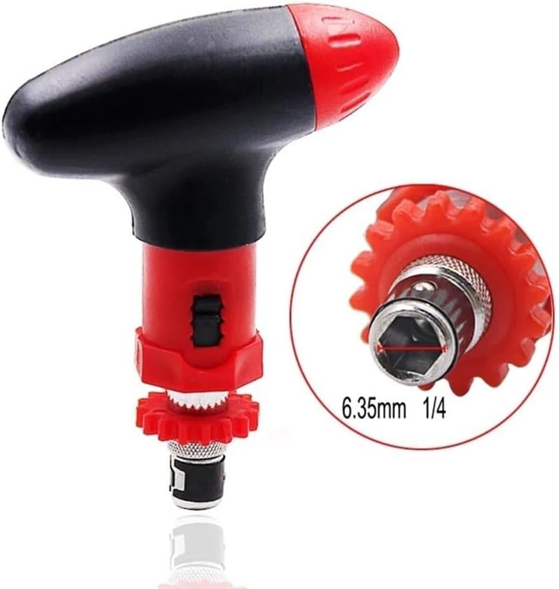 ya 26 10.21 baidi T-type Driver Bit Screw Screwdriver 1/4'' Forward Reverse Alu for Mini um Alloy