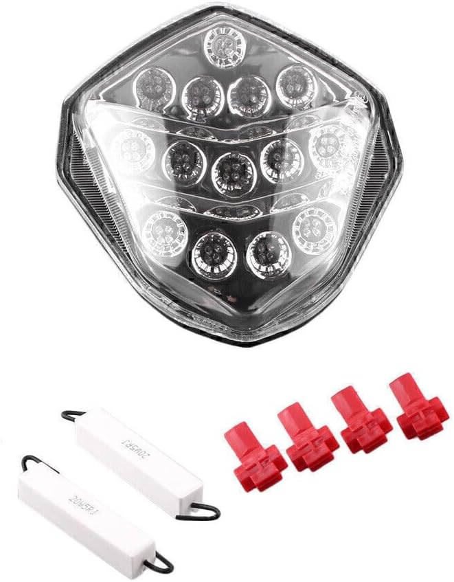 ya 10 9.16 zhengce LED Tail Lamp Rear Taillight Running Light Clear Len Fit for Suzuki GSXR100