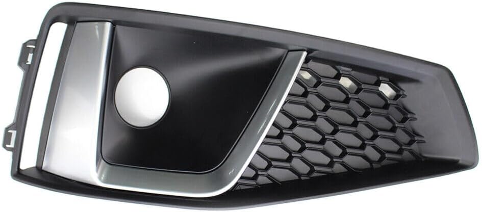 ya 4 8.14 for Audi A4 B9 S4 2018-2020 Front Bumper Grill Right Fog Light Lamp Cover