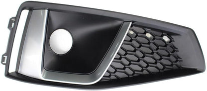 ya 4 8.14 for Audi A4 B9 S4 2018-2020 Front Bumper Grill Right Fog Light Lamp Cover